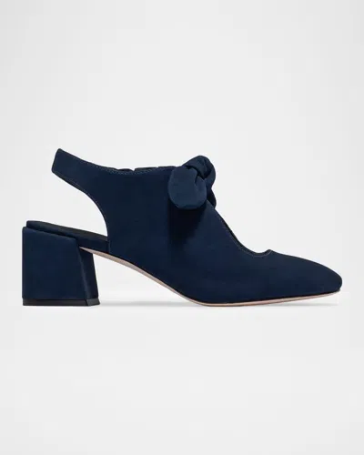 Bernardo 55mm Angelina Suede Pumps In Blue