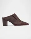 Bernardo 65mm Brynn Leather Mules In Brown
