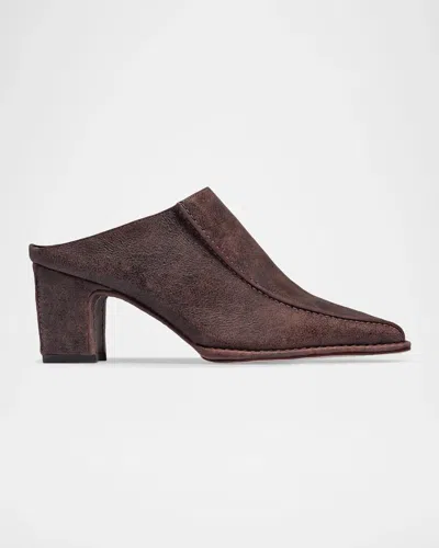 Bernardo 65mm Brynn Leather Mules In Brown