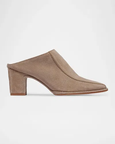 Bernardo 65mm Brynn Leather Mules In Brown