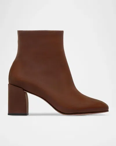 Bernardo 65mm Naomi Leather Ankle Booties In Brown