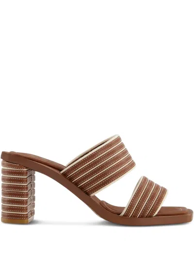 Bernardo 70mm Bari Striped Sandals