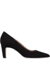 Bernardo 70mm Pointed-toe Suede Pumps In Black