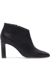 Bernardo 80mm Garda Square-toe Block-heel Boots In Black