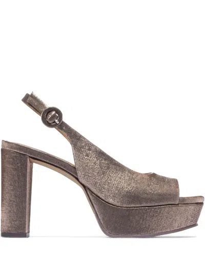 Bernardo 95mm Peep-toe Platform Sandals In Neutral