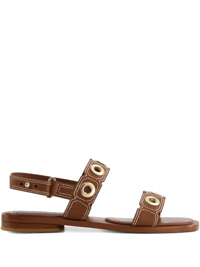 Bernardo Acro Grommet-embellished Flat Sandals