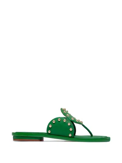 Bernardo Agartha Studded Sandals In Green