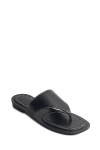 Bernardo Agora Thong Leather Sandals In Black