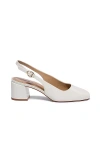 Bernardo Alexia Leather Pump In Neutral