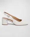Bernardo Alexia Leather Pump In Neutral