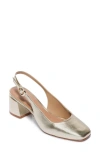 Bernardo Alexia Slingback Pump In Champagne Antique Calf