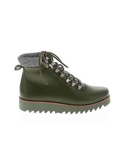 Pre-owned Bernardo Ankle Boots In Green