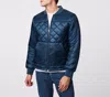 Bernardo Apex Quilted Recycled Nylon Bomber Jacket In Blue