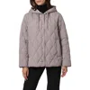 Bernardo Ashbury Diamond Quilted Hooded Liner Jacket In Multi