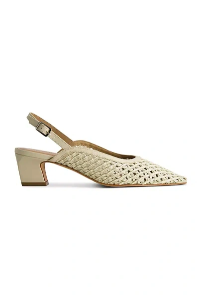 Bernardo Athena Slingback Heels In White