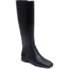 Bernardo Barnes Knee High Boot In Black Parafin Pull Up