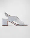 Bernardo Bedford Heels In Silver