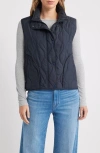 Bernardo Beekman Quilted Puffer Vest In Black