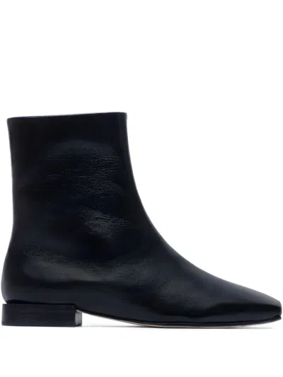 BERNARDO BELFAST ZIP-DETAIL SQUARE-TOE BOOTS
