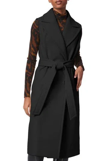 Bernardo Belted Long Vest In Black