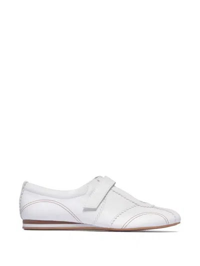 Bernardo Bozana Mary Jane Ballerina Sneakers In White