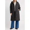 Bernardo Bren Quilted Puffer Coat In Black