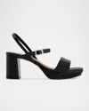 Bernardo Canto Patent Leather Platform Sandals In Black Soft Patent Leather