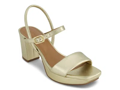 Bernardo Canto Platform Sandal In Gold