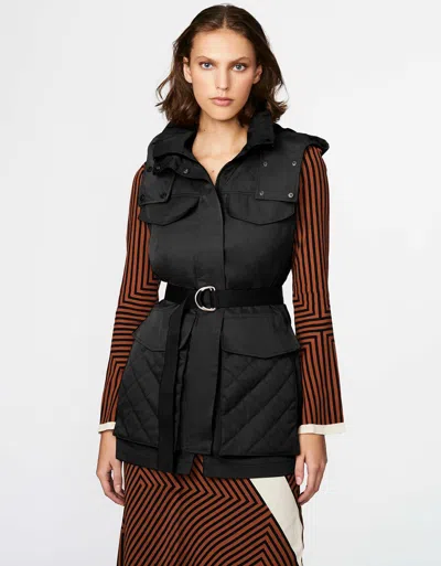 Bernardo Cargo Safari Vest In Black