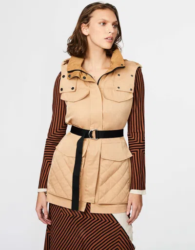 Bernardo Cargo Safari Vest In Brown