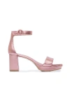 Bernardo Carla Metallic Ankle-strap Sandals In Pink