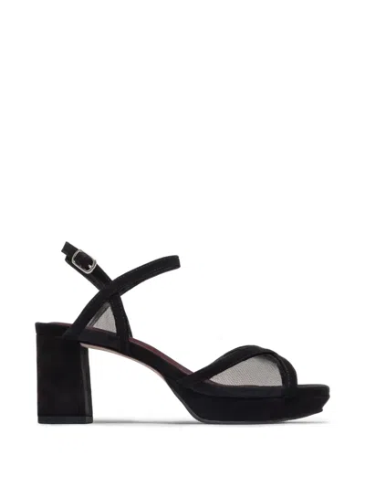 Bernardo Celeste Mesh-panel Sandals In Blue