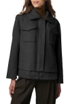 Bernardo Chest Pocket Coat In Black