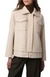 Bernardo Chest Pocket Coat In Putty