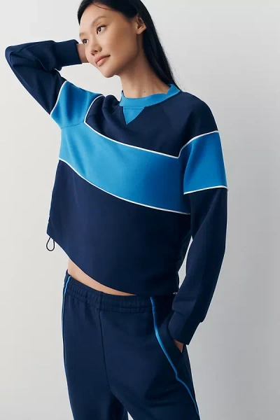 Bernardo Cinched Sweatshirt In Blue