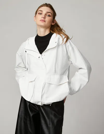 Bernardo City Windbreaker In White