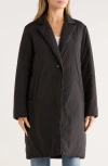 Bernardo Cloudweight Longline Coat In Black