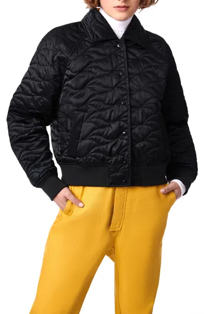 Bernardo Collared Bomber Jacket In Multi