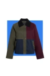 Bernardo Colorblock Short Jacket In Multi