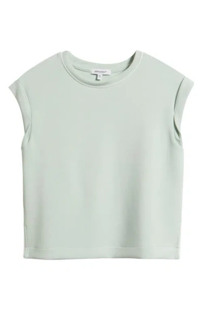 Bernardo Contrast Inset Cap Sleeve T-shirt In Green