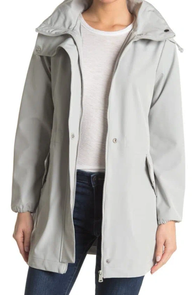 Bernardo Contrast Mesh Zip Jacket In Peargdkgry