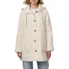 Bernardo Diamond Quilted Hooded Liner Jacket In Neutral