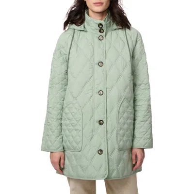 BERNARDO BERNARDO DIAMOND QUILTED HOODED LINER JACKET