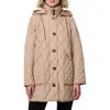 Bernardo Diamond Quilted Hooded Liner Jacket