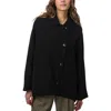 Bernardo Dolman Sleeve Oversize Jacket In Black