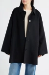 Bernardo Double Face Car Coat In Black