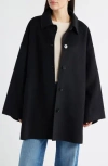Bernardo Double Face Car Coat In Black