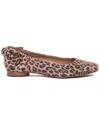 Bernardo Eloise Cheetah Suede Ballerina Flats In Multi