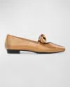 Bernardo Emersyn Mary Jane Flat In Bronze Glove Leather