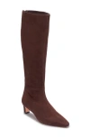 Bernardo Eton Knee High Boot In Espresso Kid Suede